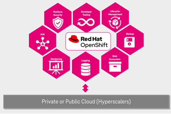 Schaubild: Managed Container Stack