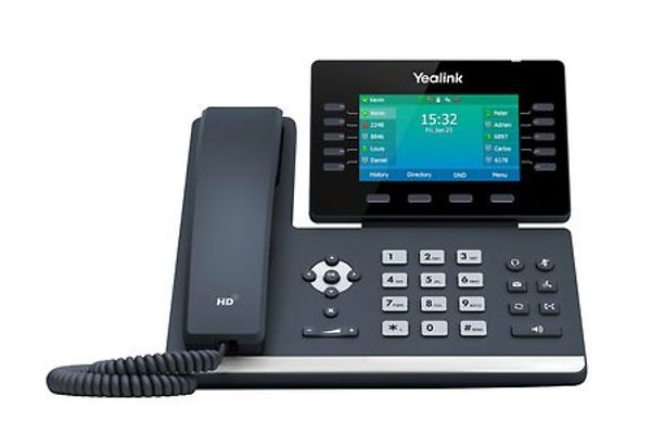 Yealink t54w vor weißem Hintergrund