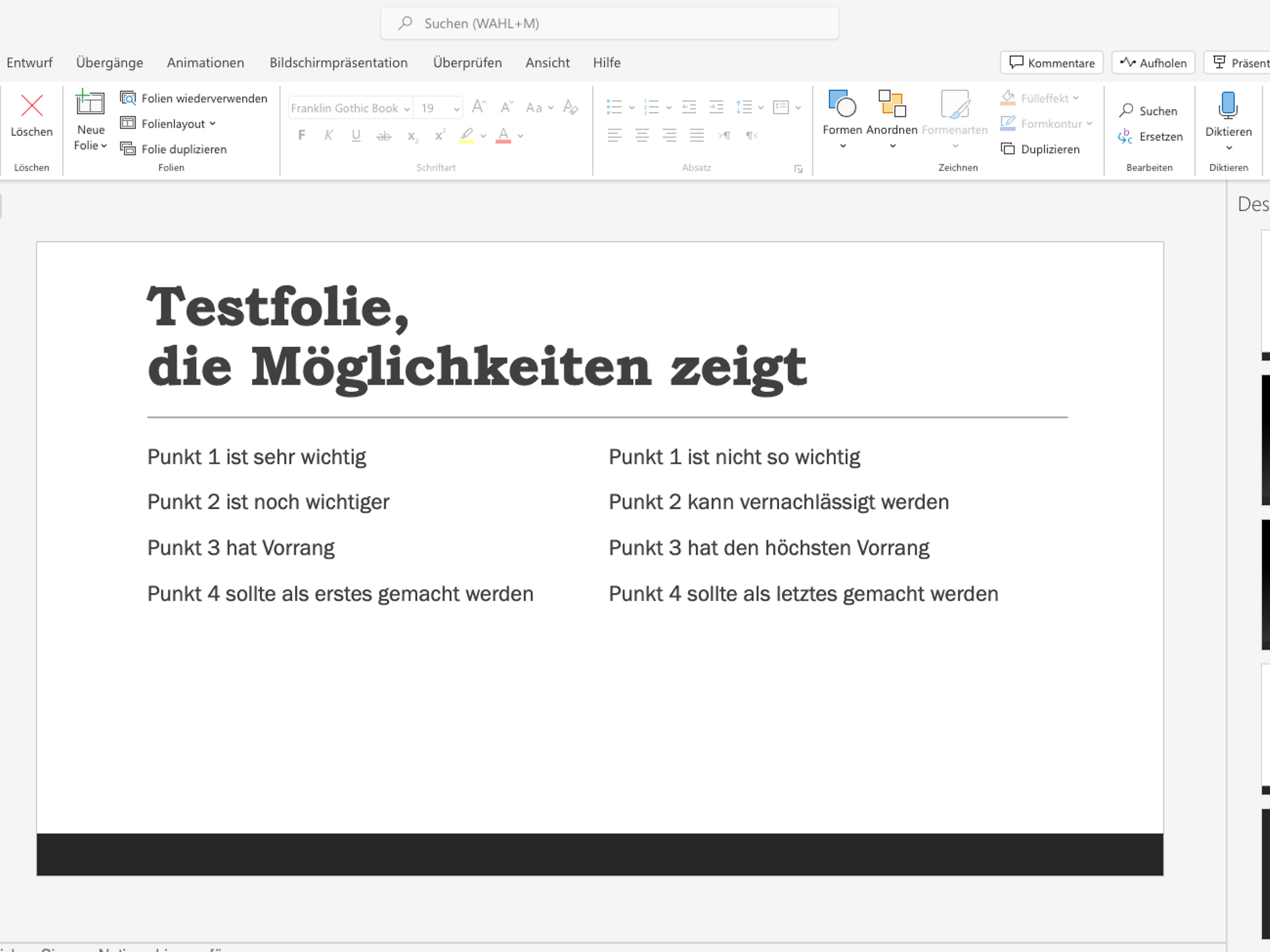 Holen Sie sich Unterstützung beim Layout Ihrer Präsentation