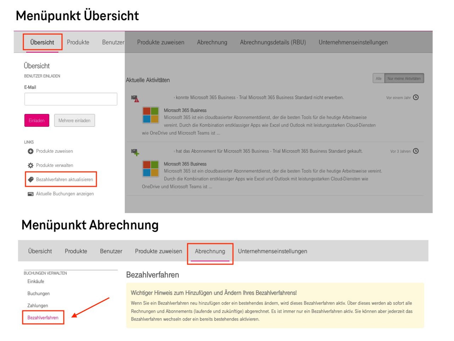 Telekom Cloud Marketplace-Übersicht