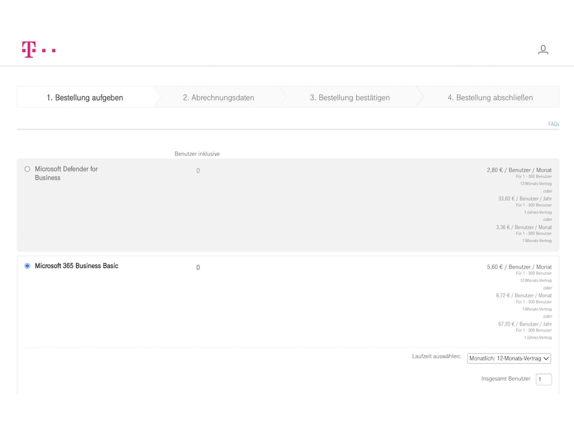 Telekom Cloud Marketplace-Lizenzen