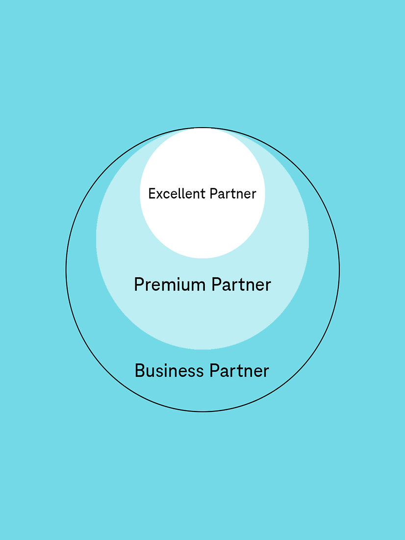 Unsere drei Business Partnerstufen