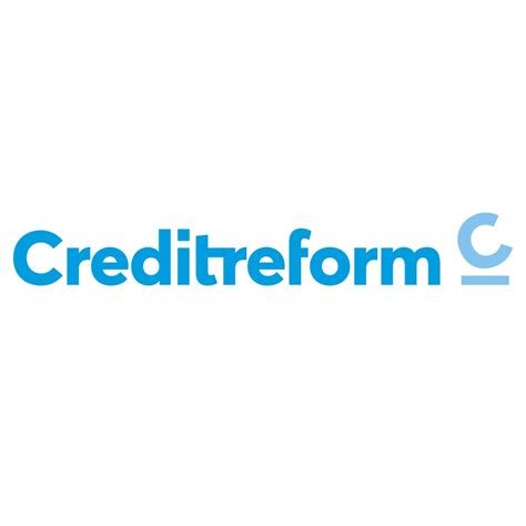 Light blue logo featuring the ‘Creditreform’ lettering and the ‘C’ logo