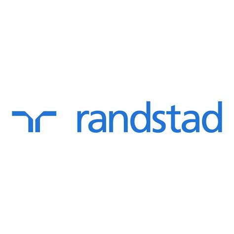 Blue Randstad logo on a white background