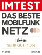 Siegel IMTEST-BestesMobilfunknetz-Telekom-2025
