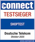 Siegel connect Testsieger Shoptest-2025-Telekom